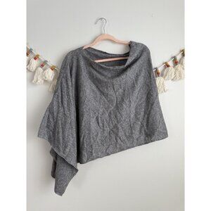 In2 By InCashmere Topper Poncho Heather Gray One Size Cozy Winter Loungewear